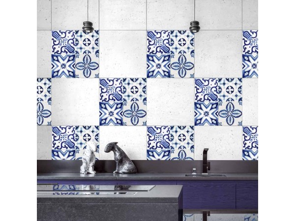 Tile Cover Azulejos πλακάκια διακόσμησης τοίχων κουζίνας & μπάνιου (31223)