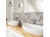 Tile Cover Brown πλακάκια διακόσμησης τοίχων κουζίνας & μπάνιου (31219)
