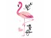 Flamingos αυτοκόλλητα τοίχου βινυλίου (59175)