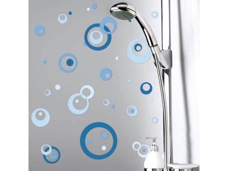 Blue Circles αυτοκόλλητα τοίχου βινυλίου (59609)