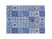 Blue Azulejos L πλάτη προστασίας τοίχου εστιών κουζίνας (67215)