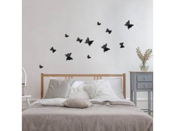Black Butterflies 3D πολυπροπυλενίου (24002)