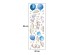 Sipo Wall sticker Bunny Balloons Blue
