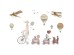 Sipo Wall sticker Giraffe and Friends