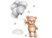 Sipo Wall sticker teddy bear with balloons