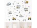 Sipo wall stickers Tractors, Excavators