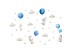 Sipo Wall sticker Bunny Balloons Blue