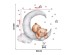 Sipo Wall sticker Teddy Bear Moon