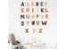 Sipo wall stickers Boho Alphabet