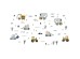 Sipo wall stickers Tractors, Excavators
