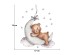 Sipo Wall sticker teddy bear on themoon