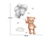 Sipo Wall sticker teddy bear with balloons