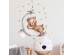 Sipo Wall sticker teddy bear on themoon