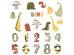 Sipo wall stickers Dino Numbers
