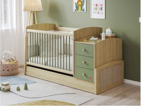 Βρεφική κούνια L-1022 With Telescopic Rail