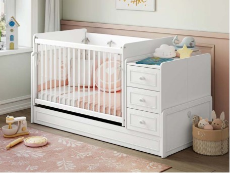 Βρεφική κούνια RO-1022 With Telescopic Rail