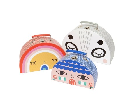 Double face suitcase set