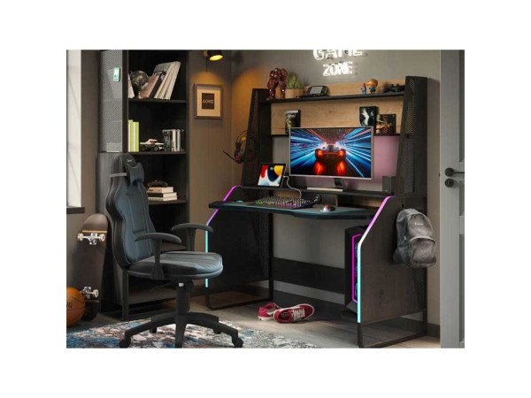 Γραφείο GAME BL-1112 RGB LIGHT USB CHARGING (1.54 x 72 x 1,42) cm Γραφείο GAME BL-1112 RGB LIGHT USB CHARGING (1.54 x 72 x 1,42) cm