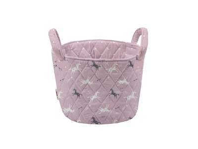 Minene Καλαθάκι Ροζ-Γκρι Unicorn