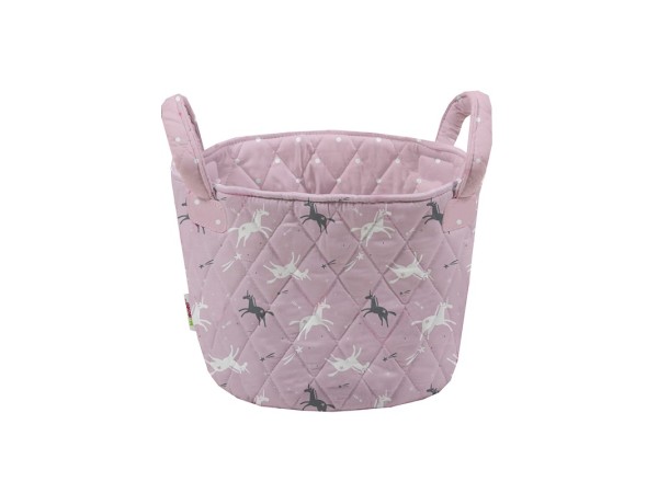 Minene Καλαθάκι Ροζ-Γκρι Unicorn