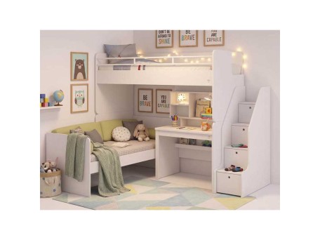 Παιδική κουκέτα WHITE STUDIO 14