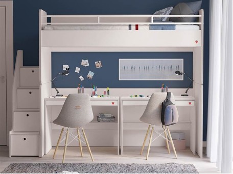 Παιδική κουκέτα WHITE STUDIO 5