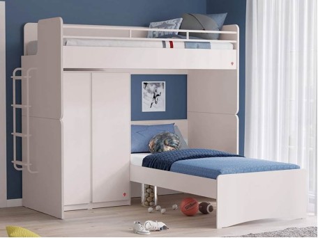 Παιδική κουκέτα WHITE STUDIO 9