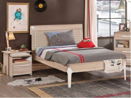 Παιδικό κρεβάτι ημίδιπλο D-1312 USB CHARGING