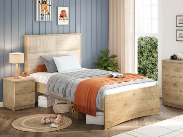 Παιδικό κρεβάτι ημίδιπλο MO-1343 USB CHARGING