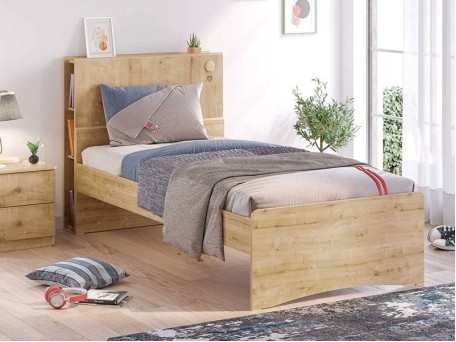 Παιδικό κρεβάτι ημίδιπλο Mocha MO-1318-1316 USB CHARGING (1.20X2.00)