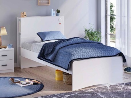 Παιδικό κρεβάτι ημίδιπλο WHITE WH-1316-1318 USB CHARGING (1.20X2.00)