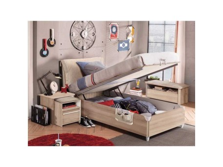 Παιδικό κρεβάτι με αποθηκευτικό χώρο D-1705 USB CHARGING