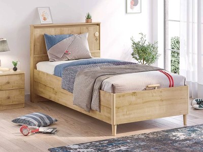 Παιδικό κρεβάτι με αποθηκευτικό χώρο Mocha MO-1313-1707 USB CHARGING (1.00Χ2.00)