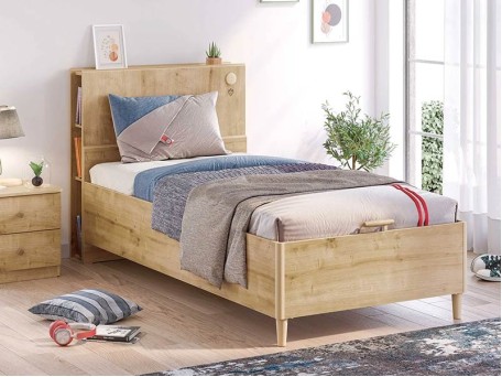 Παιδικό κρεβάτι με αποθηκευτικό χώρο Mocha MO-1315-1707 USB CHARGING (1.00Χ2.00)