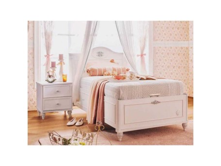 Παιδικό κρεβάτι με αποθηκευτικό χώρο RO-1712-1320 (1.00Χ2.00)