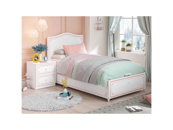 Παιδικό κρεβάτι με αποθηκευτικό χώρο SE-PINK-1705