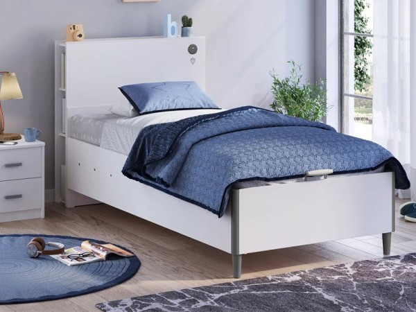 Παιδικό κρεβάτι με αποθηκευτικό χώρο WHITE WH-1315-1707 USB CHARGING (1.00Χ2.00)