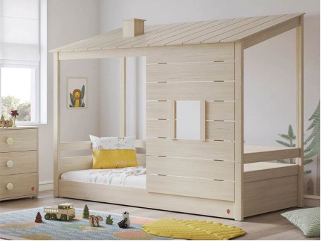 Παιδικό κρεβάτι με οροφή MN-1304-1306-1307