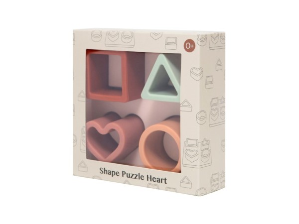 Petit Monkey - Παζλ σφηνώματα Σιλικόνης Heart 0 yrs Petit Monkey - Παζλ σφηνώματα Σιλικόνης Heart 0 yrs