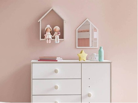 Σετ καθρέφτης με σπιτάκι τοίχου MW-1801