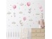 Sipo Wall sticker Bunny Balloons Pink