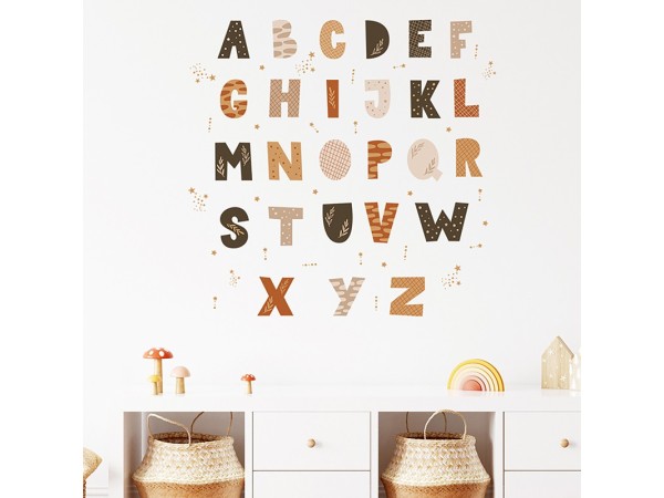 Sipo wall stickers Boho Alphabet