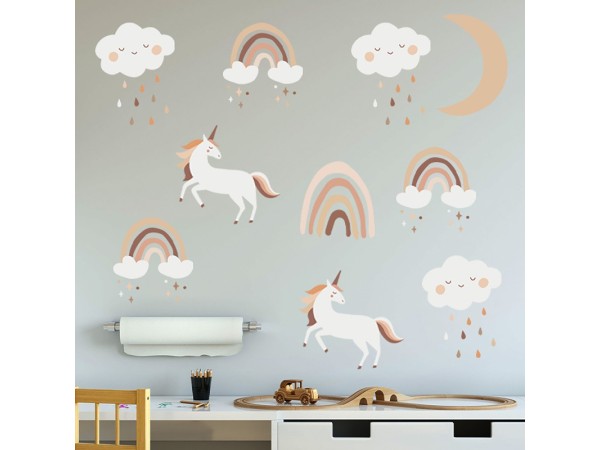 Sipo wall stickers Boho Rainbow Unicorn