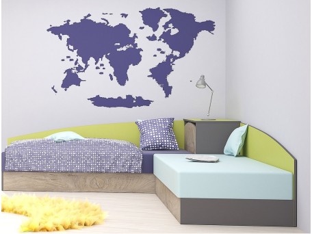 Γωνιακά кρεβάτια TOMAS grafit/norte/green DIOMMI 31-070