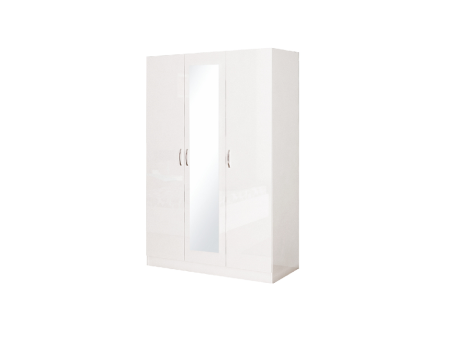 Τρίφυλλη ντουλάπα με καθρέφτη Apolo3 120x52x181 DIOMMI 33-013