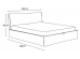Κρεβάτι επενδυμένο MARONIA 140x200 DIOMMI 45-040