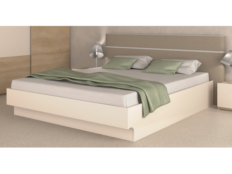 Κρεβάτι ξύλινο με δερμάτινη/ύφασμα CAPRICE 140x200 DIOMMI 45-223