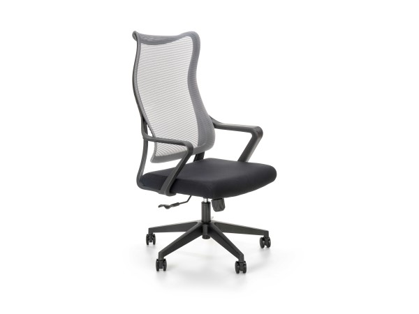 LORETO swivel armchair, grey/black DIOMMI V-CH-LORETO-FOT-POPIEL/CZARNY