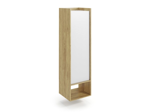 MOBIUS regal 1D color: hikora oak/white DIOMMI V-PL-MOBIUS-REGAŁ_1D-BIEL