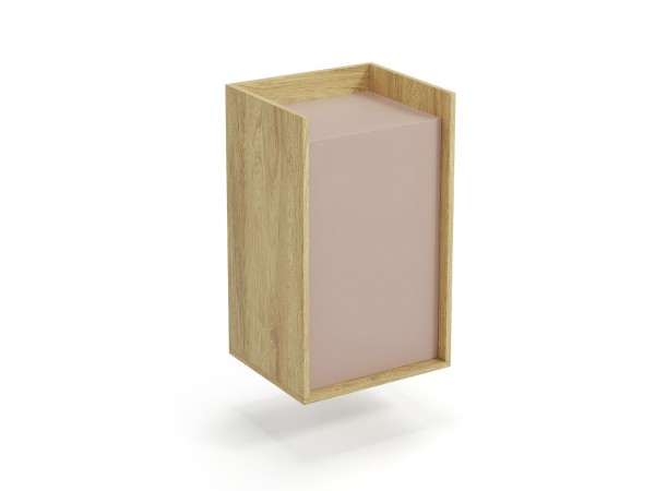 MOBIUS cabinet 1D color: hikora oak/white DIOMMI V-PL-MOBIUS-SZAFKA_1D-ANT.RÓŻ